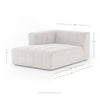Langham Napa Sandstone Left Chaise | ready to ship!
