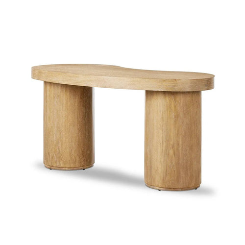 Leeds Blonde Oak Veneer Desk | ready to ship!