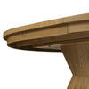 Leif Aged Natural Oak Veneer 60" Round Extension Dining Table | shipping 08/24/2025