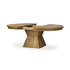 Leif Aged Natural Oak Veneer 60" Round Extension Dining Table | shipping 08/24/2025