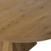 Leif Aged Natural Oak Veneer 60" Round Extension Dining Table | shipping 08/24/2025