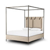 Leigh Palm Ecru Canopy Bed