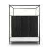 Leigh Palm Ecru Canopy Bed