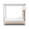 Leigh Palm Ecru Canopy Bed