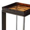 Lennie Amber Cast Glass Cast Glass End Table | ready to ship!