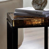 Lennie Amber Cast Glass Cast Glass End Table | ready to ship!