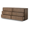 Leo Rustic Grey 6 Drawer Dresser | shipping 6/3/2025