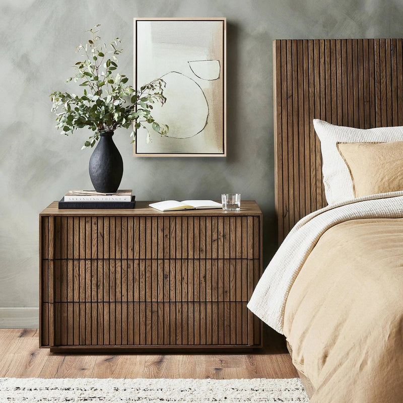 Leo Rustic Grey Nightstand | ready to ship!