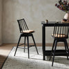 Lewis Black Counter Swivel Stool with Cushion | ready to ship!