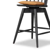 Lewis Black Counter Swivel Stool with Cushion | ready to ship!