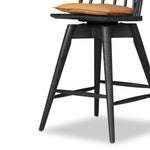 Lewis Black Counter Swivel Stool with Cushion | ready to ship!