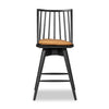 Lewis Black Counter Swivel Stool with Cushion | ready to ship!