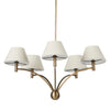Linus Aged Brass Iron Chandelier | shipping 7/30/2025