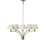 Linus Aged Brass Iron Chandelier | shipping 7/30/2025