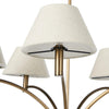 Linus Aged Brass Iron Chandelier | shipping 7/30/2025