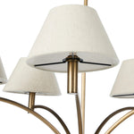 Linus Aged Brass Iron Chandelier | shipping 7/30/2025