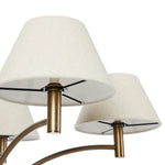 Linus Aged Brass Iron Chandelier | shipping 7/30/2025