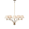 Linus Aged Brass Iron Chandelier | shipping 7/30/2025