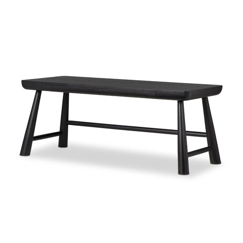 Lorik Worn Black Acacia Writing Desk | ready to ship!