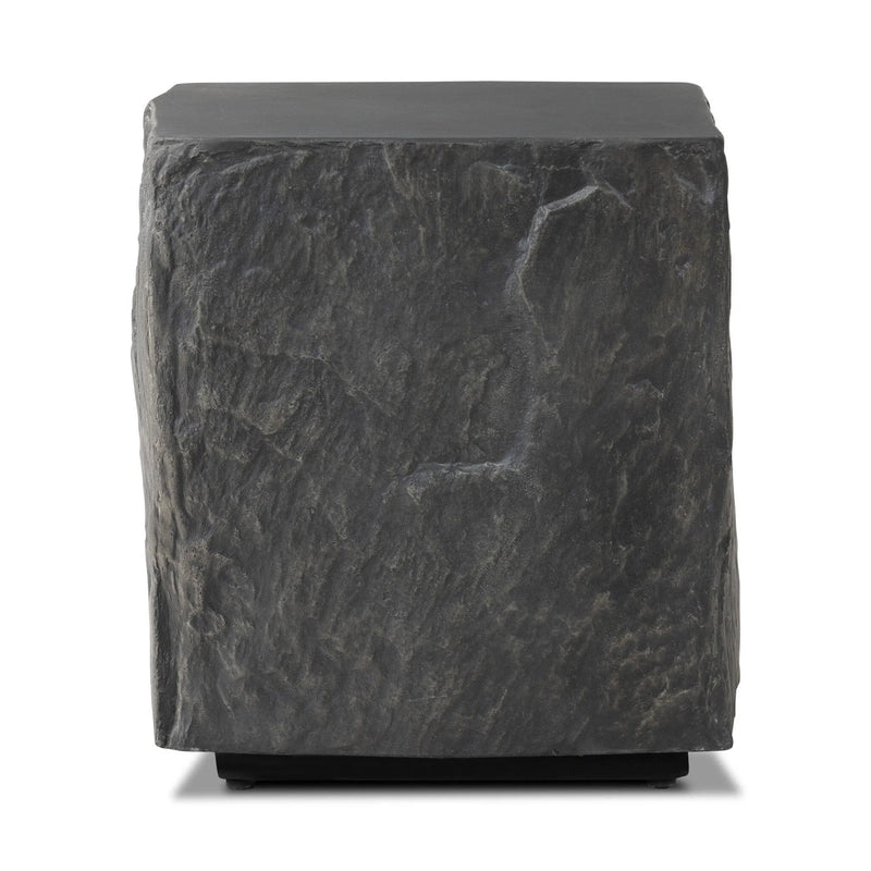 Lucius Smooth Black Concrete End Table | shipping 7/10/2025