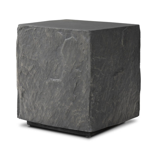 Lucius Smooth Black Concrete End Table | shipping 7/10/2025