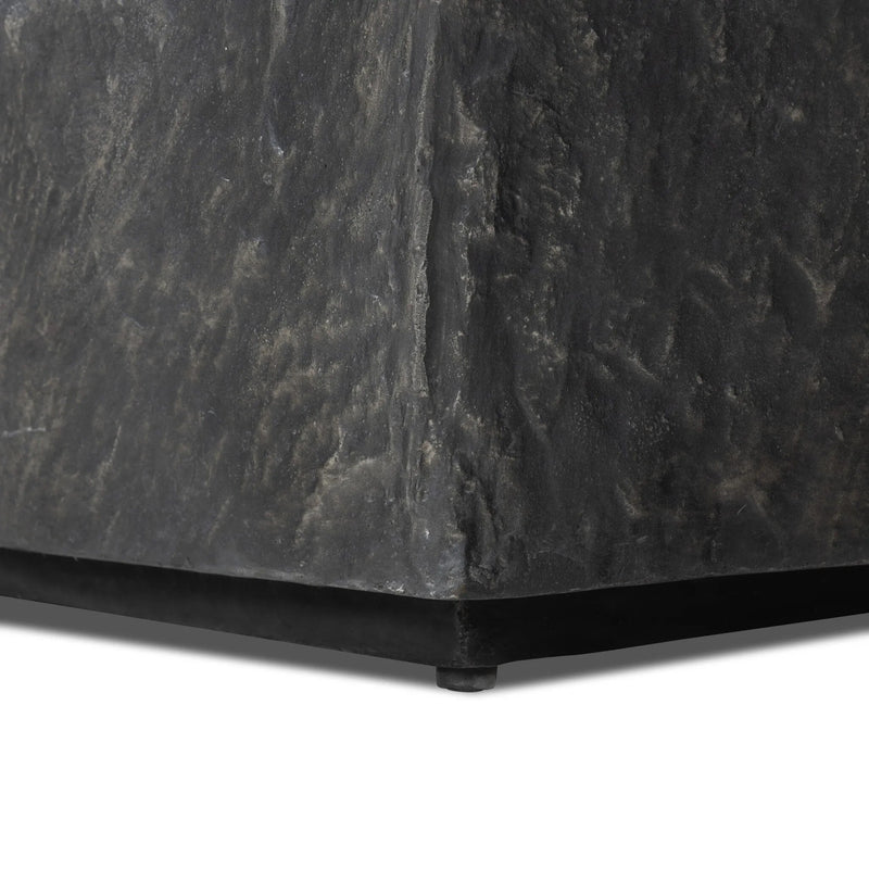 Lucius Smooth Black Concrete End Table | shipping 7/10/2025