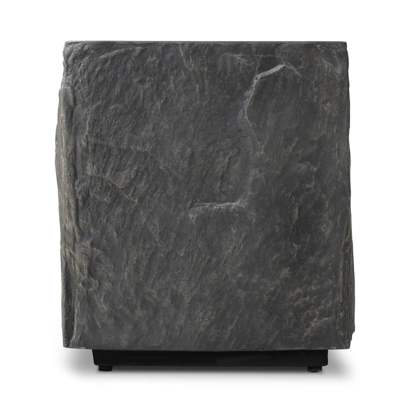 Lucius Smooth Black Concrete End Table | shipping 7/10/2025