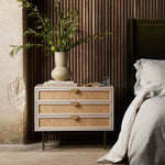 Luella Large Nightstand- Matte Alabaster | ready to ship!