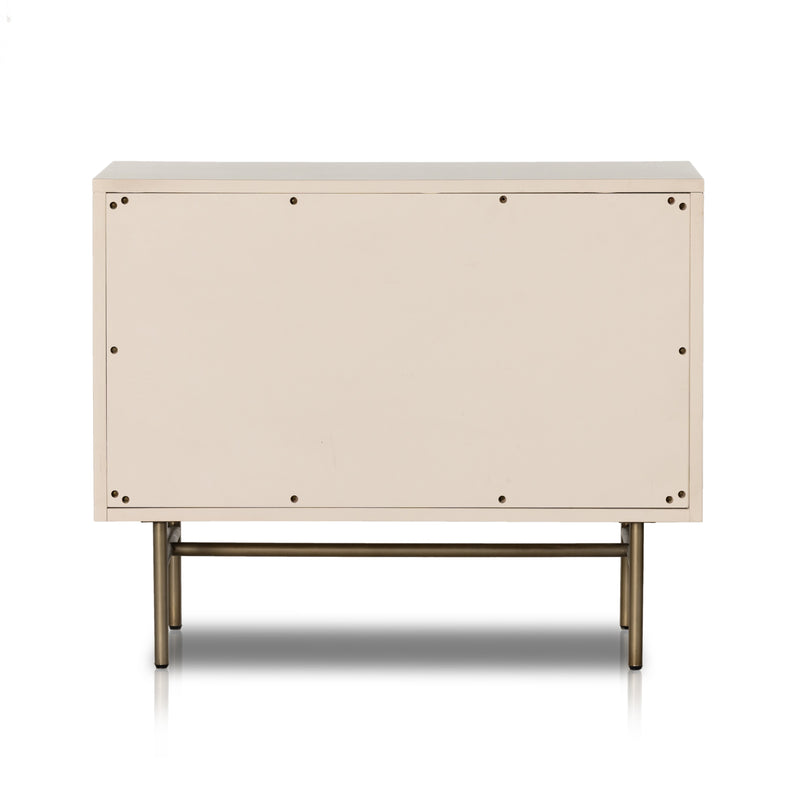 Luella Large Nightstand- Matte Alabaster | ready to ship!