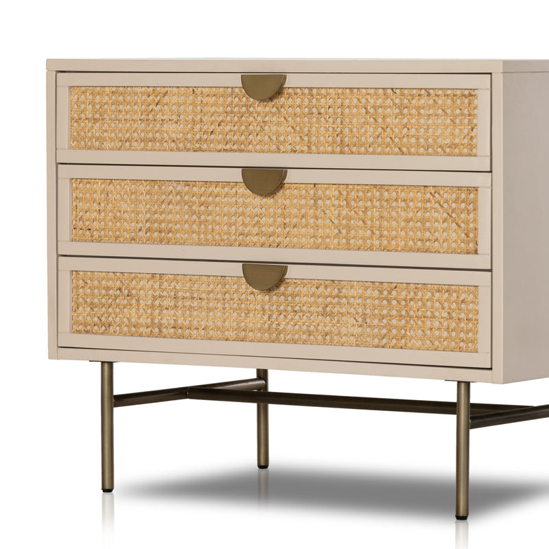 Luella Large Nightstand- Matte Alabaster | ready to ship!