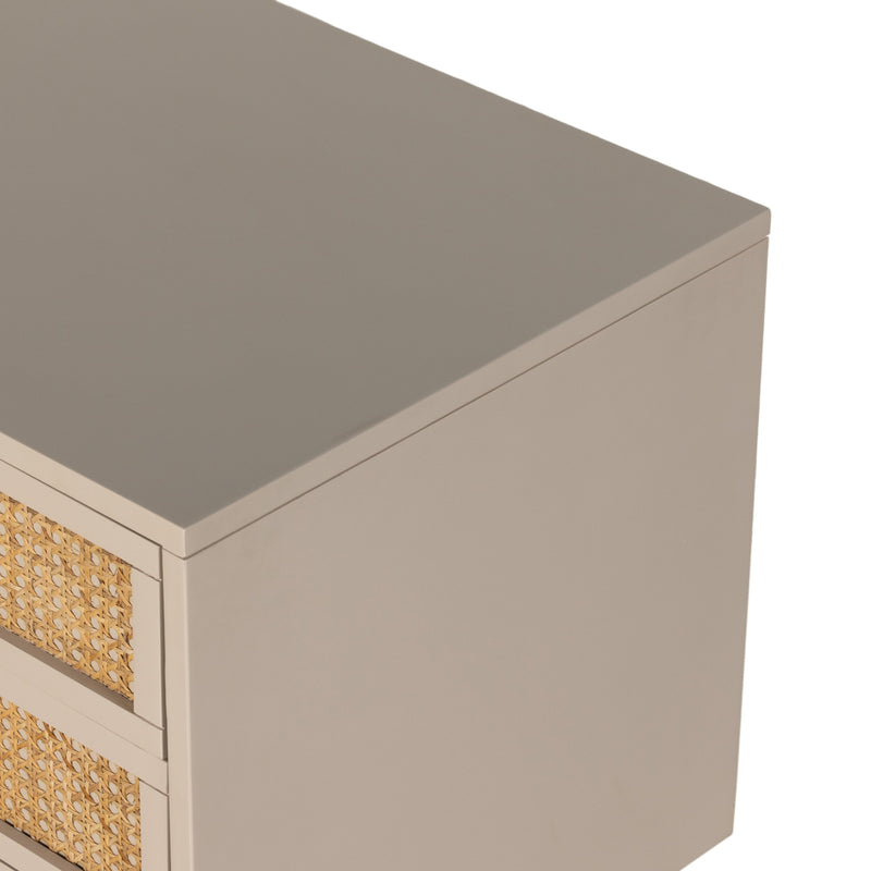 Luella Large Nightstand- Matte Alabaster | ready to ship!