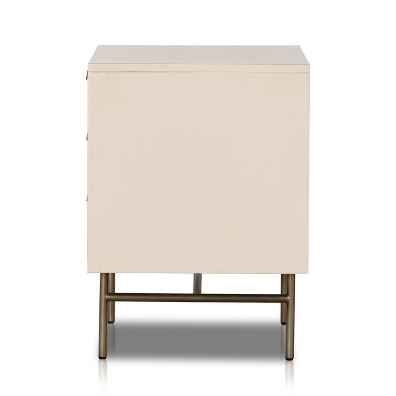 Luella Large Nightstand- Matte Alabaster | ready to ship!