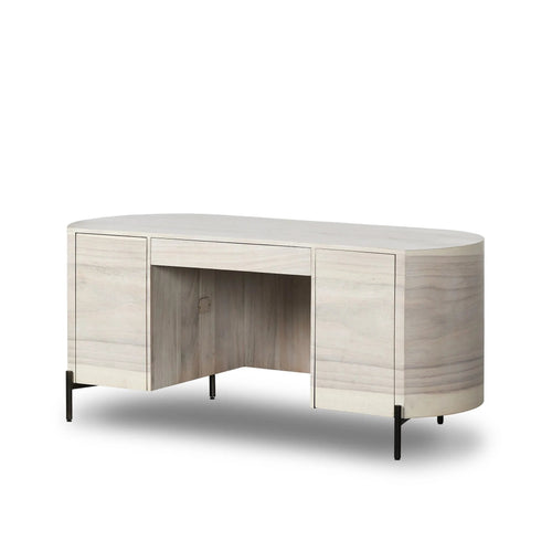 Lunas Bleached Guanacaste Executive Desk | ready to ship!