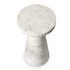 Mabel Veined White Marble Nesting End Table | shipping 01/10/2025