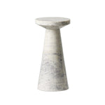 Mabel Veined White Marble Nesting End Table | shipping 01/10/2025