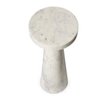Mabel Veined White Marble Nesting End Table | shipping 01/10/2025