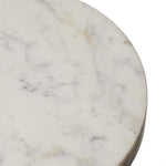 Mabel Veined White Marble Nesting End Table | shipping 01/10/2025
