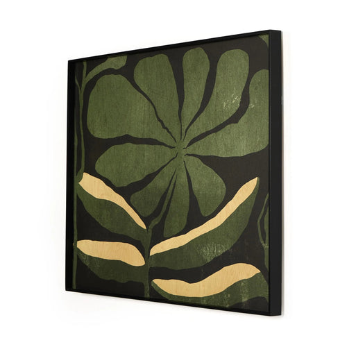 Macro Black Maple Floater Floral by Coup D'esprit