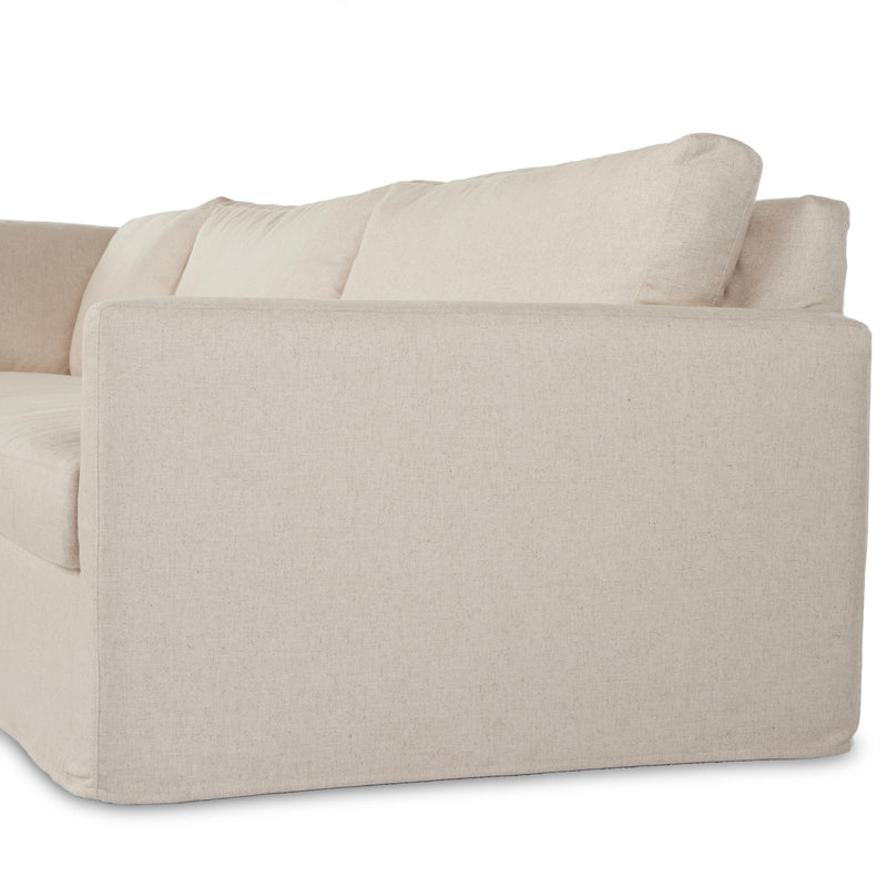 Maddox Evere Creme 3pc Corner Sectional | ready to ship!