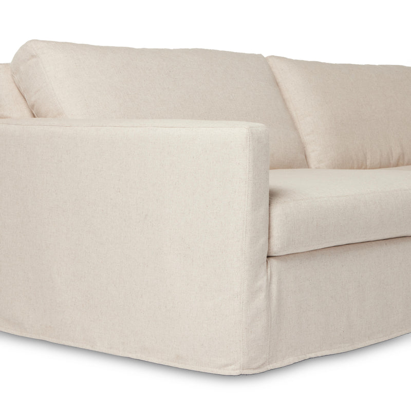 Maddox Evere Creme 3pc Corner Sectional | ready to ship!