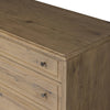Maggie Aged Smoked Oak Resawn 6 Drawer Dresser | shipping 7/10/2025
