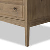 Maggie Aged Smoked Oak Resawn 6 Drawer Dresser | shipping 7/10/2025