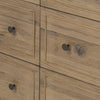 Maggie Aged Smoked Oak Resawn 6 Drawer Dresser | shipping 7/10/2025