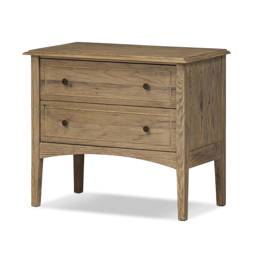 Maggie Aged Smoked Oak Resawn Nightstand | shipping 7/14/2025