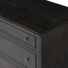 Maggie Smoked Black Oak Veneer 6 Drawer Dresser | ready to ship!
