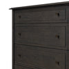 Maggie Smoked Black Oak Veneer 6 Drawer Dresser | ready to ship!