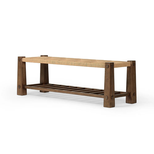 Malin Natural Paper Cord Accent Bench | ready to ship!