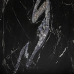 Marble Black Round Coffee Table With Iron | shipping 8/24/2025