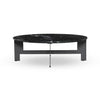 Marble Black Round Coffee Table With Iron | shipping 8/24/2025