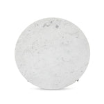Marble Polished White Marble Round Coffee Table With Iron | ready to ship!